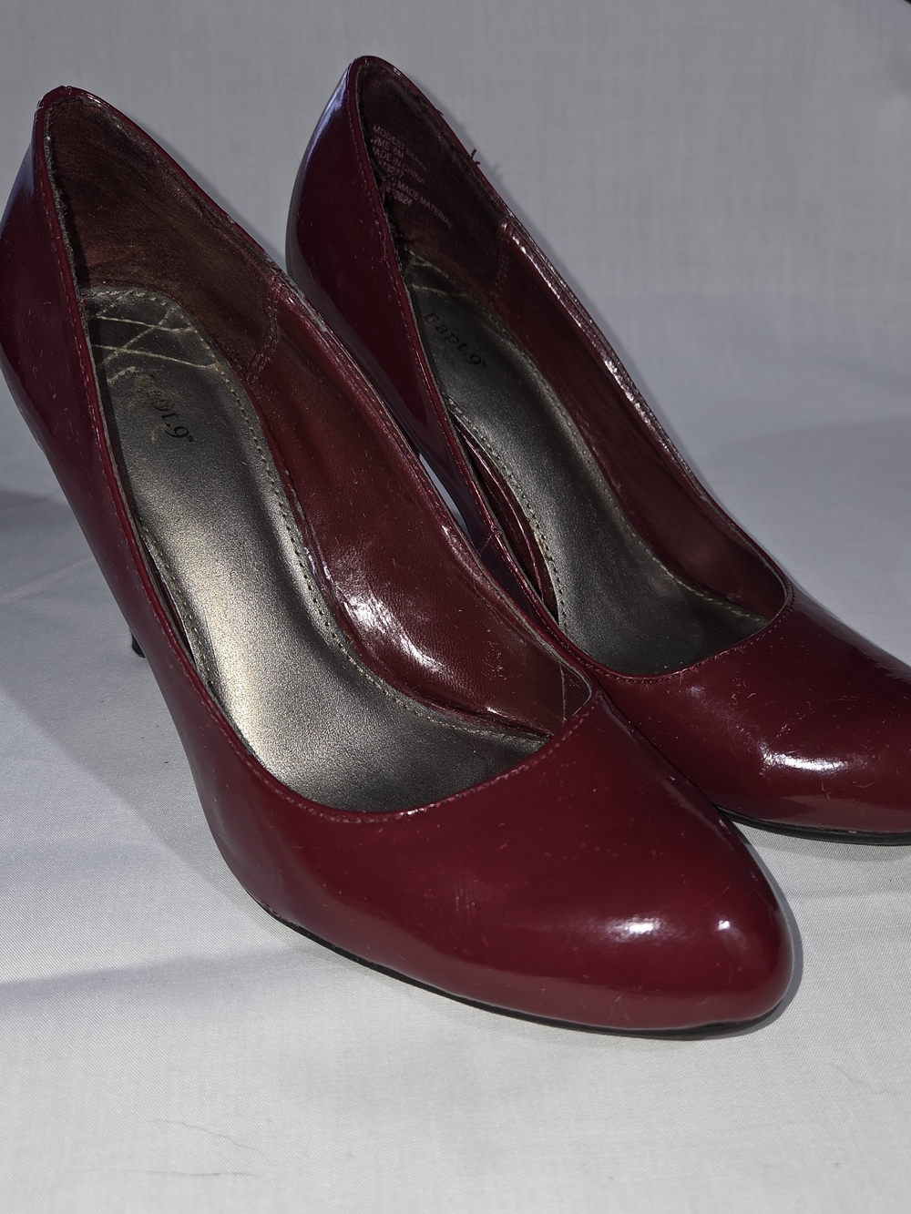 Apt. 9 Patent Red Pumps - Picture 2 of 4